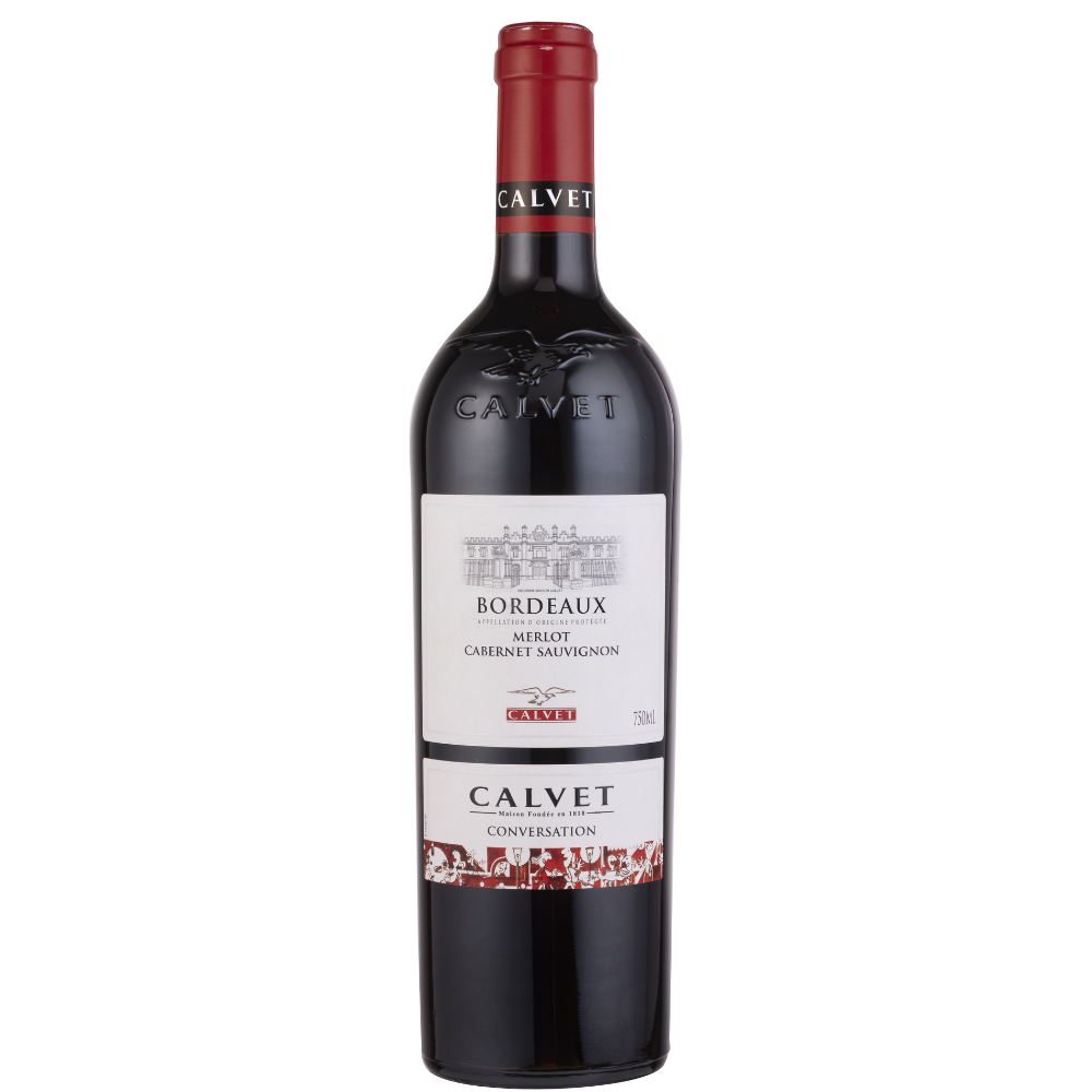 Calvet Conversation Merlot Cabernet Sauvignon AOP Bordeaux 750 ml.